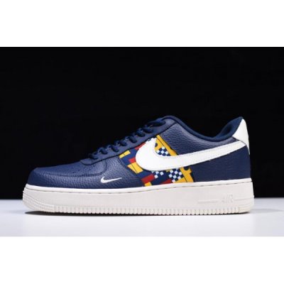 Nike Air Force 1 Low Kırmızı / Lacivert / Sarı Kaykay Ayakkabı Türkiye - G97KG2E2